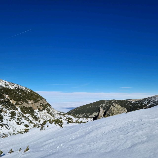 Behind us - the highest peak in Bulgaria 🇧🇬