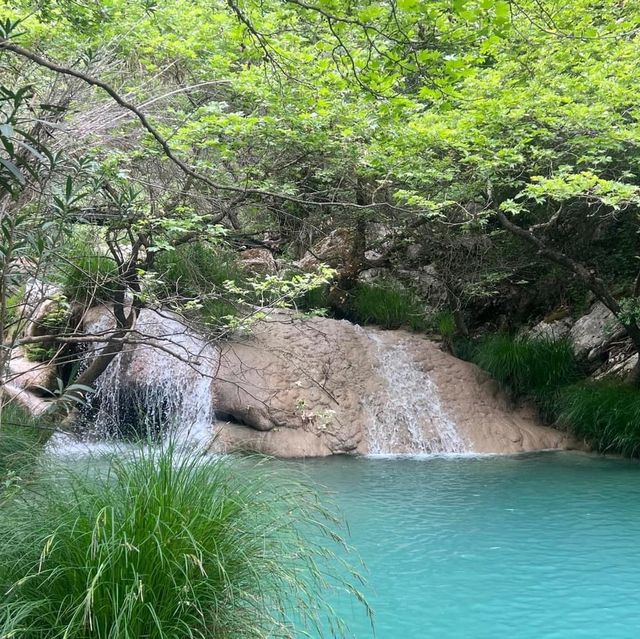 Polylimnio Waterfalls Greece 🗺️