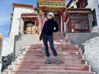Buddhist Monastery lost high in mountains 