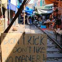 The famous Maeklong Railway Market 