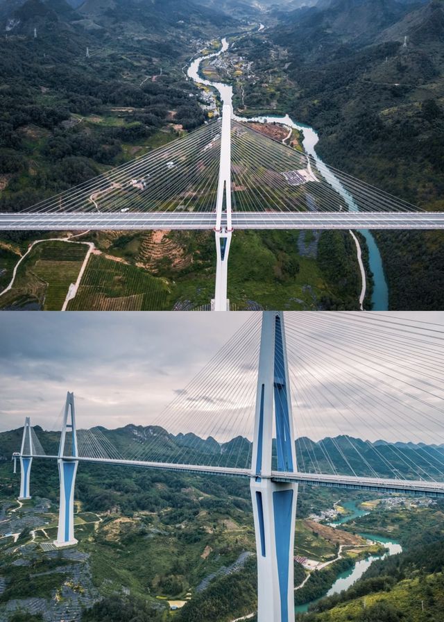 貴州天空之橋高空中欣賞美景