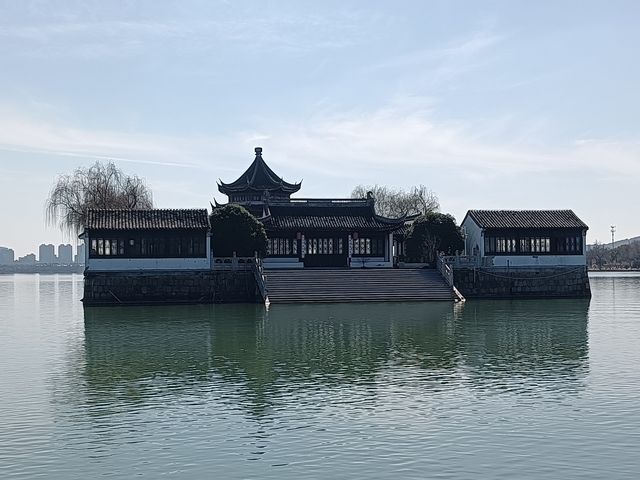 石湖公園，縮小版的杭州西湖，風景迷人！