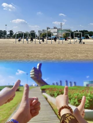 晴朗的天氣去乳山看海