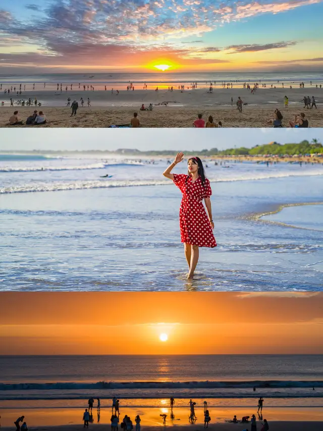 The most beautiful sunset beach in Bali: Kuta Beach!