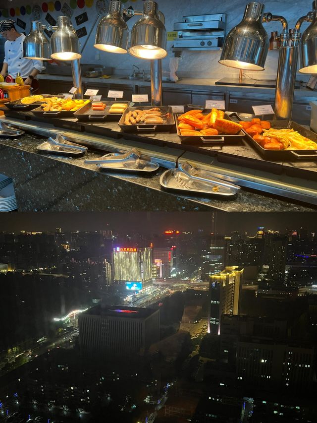 郑州富力万達文華酒店夜景超級棒！