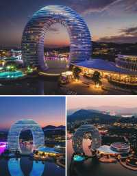 坐擁一線湖景！住進太湖畔的「月亮酒店」！。