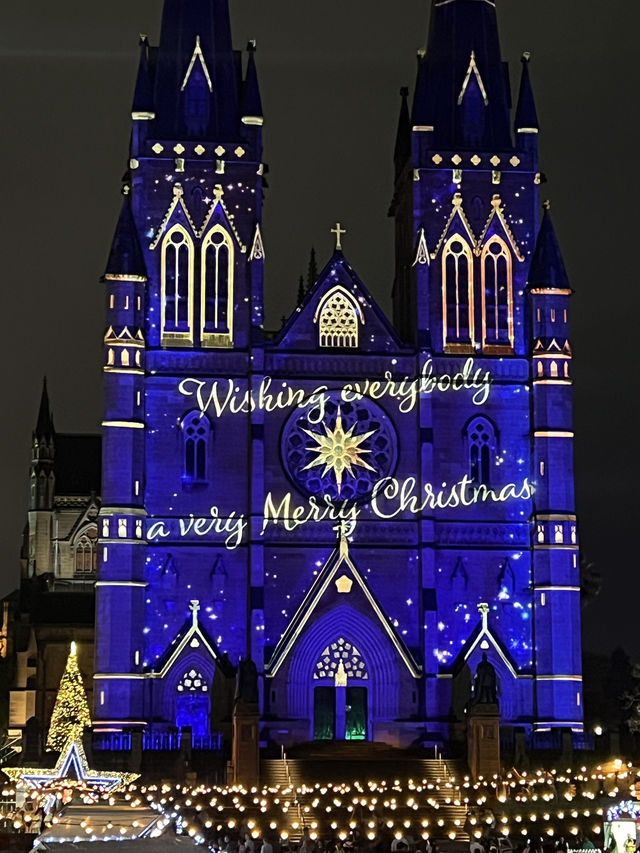 St. Mary's Cathedral: Must-See Light Show for Your First Christmas in Sydney!