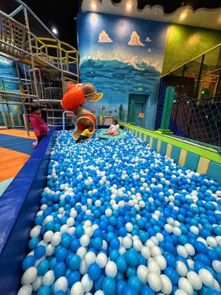 A treasure trove of indoor fun where staff play with the kids, freeing up parents
