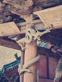 900年木雕盤龍“活”了！晉祠這根柱子，藏著北宋工匠的封神技藝
