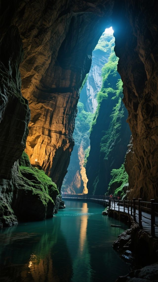 飄過地下河 穿行螢光洞 重拾一份質樸而澎湃的北方山城情懷