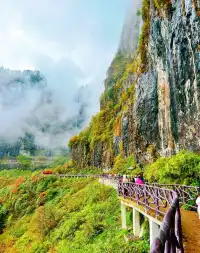 瓦屋山蘭溪絕壁棧道，真的巨巨巨巨巨好看！