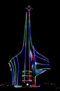 喺呢度可以俯瞰漠河嘅一景