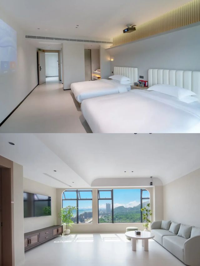 惠東海景酒店天花板雙月灣半島躺著看海太絕了！