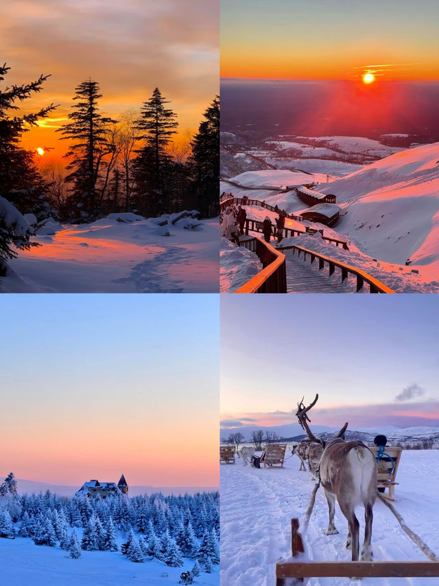 長白山live|人生必看絕美日落，誤入芬蘭雪境～