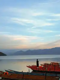 我在瀘沽湖收集了一整個日落劇場的浪漫