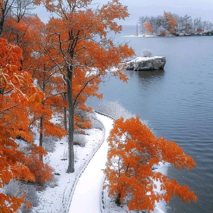 fall magc ing   秋の雪景色 松陽｜アートなスロートラベルの昼と夜：雪景色、デザインホテル、村落