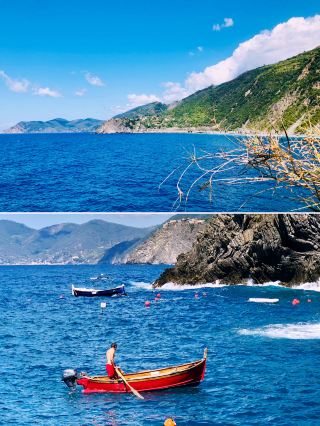 マナローラ海岸散歩｜五つの漁村の断崖に隠れた原生の碧い海の風景