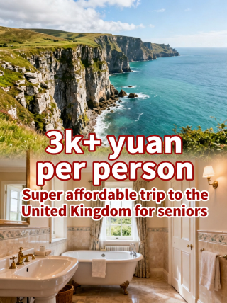 UK senior tour, avg. 3,000+ per person, incredible value