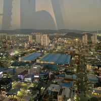 울산 시내에 있는 관람차에서 보는 야경