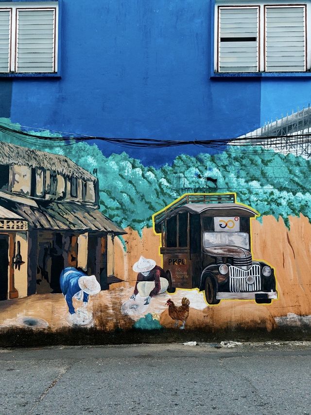 Street art of the town of Takuapa
