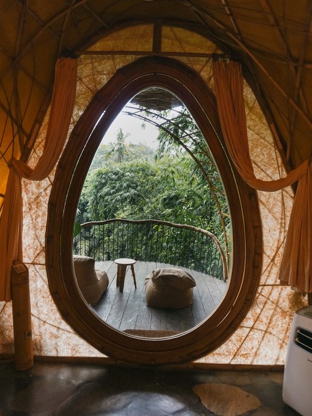 Bali | the best bamboo house with a serene jungle balcony 