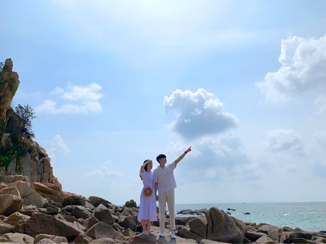잔잔한 선녀바위 해수욕장🌊