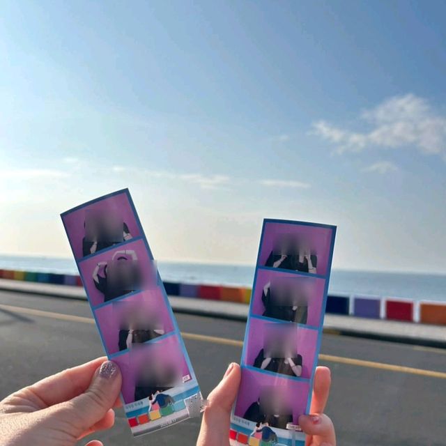 チェジュ島🏝虹🌈の道路