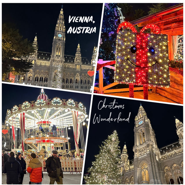 Viennese Christmas wonderland at city hall sq