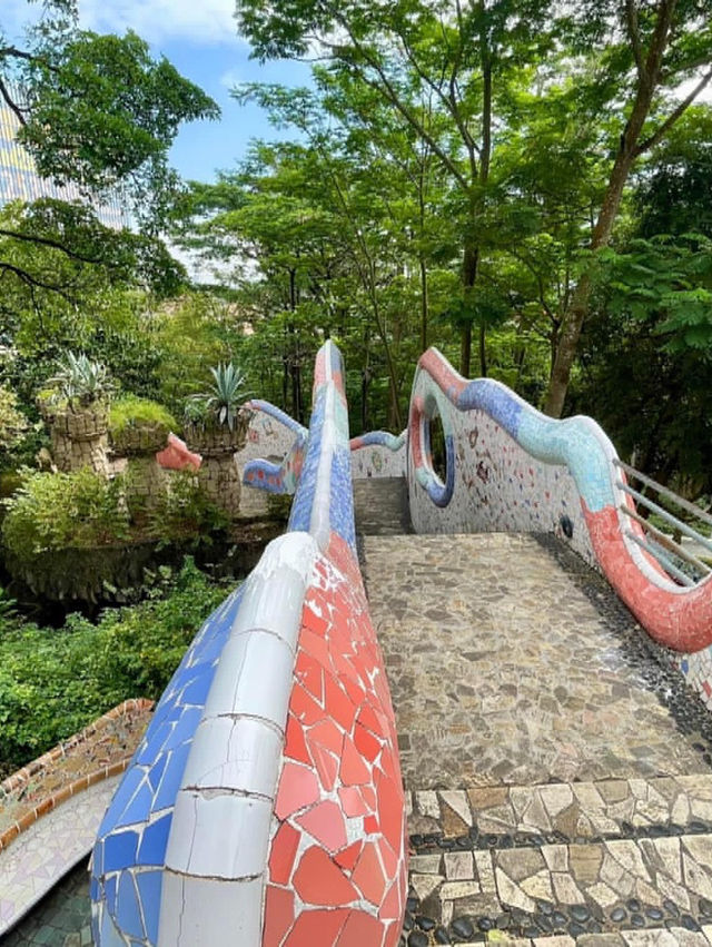 深圳特色休閑景點☺️海山公園🤩特別馬賽克建築🏗️