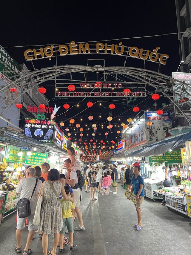 富國島最旺地段😎必到Night Market🤩主打海鮮🦞☺️