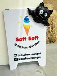 ร้านไอติม soft soft สุดคิ้วท์ 🍦😋