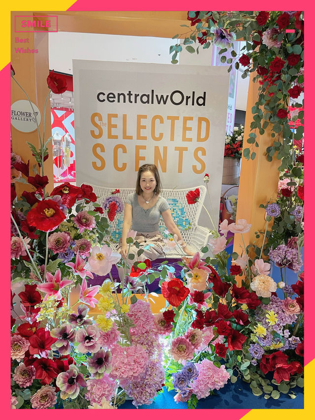 曼谷Central World 情人節特色佈置，花花裝飾留住甜蜜時刻