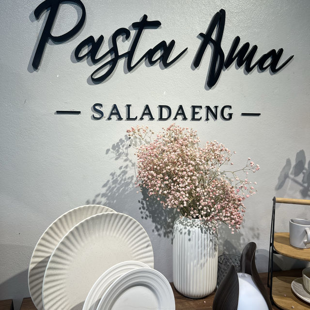 Pasta Ama ศาลาแดง ร้านพาสต้าฟิวชั่น ราคาน่ารัก