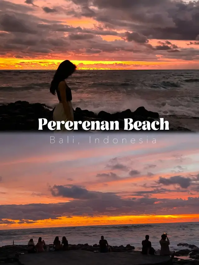 Beautiful Sunset in Pererenan Beach,Bali