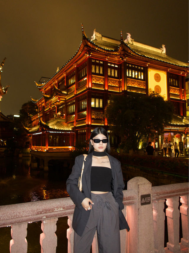 上海豫園 夜景超級漂亮出大片！