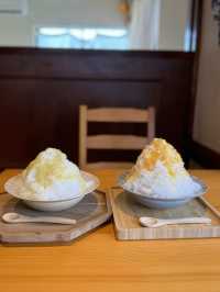 【福岡カフェ】喫茶店をリノベーションした可愛らしいカフェのかき氷🍧