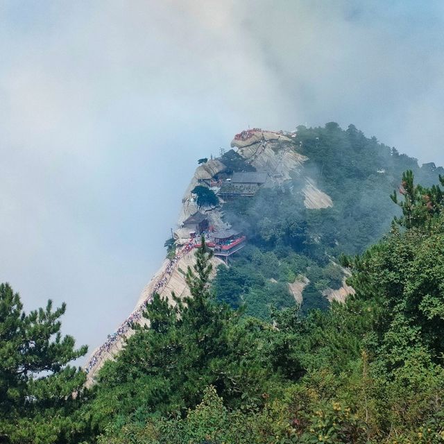 One day in Huashan mountian  