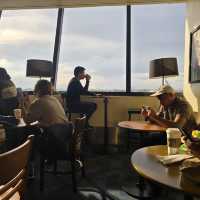 Sipping Aromatic Coffee with a View at Manila Airport