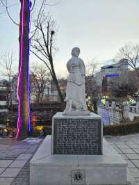 태백산 눈꽃축제가 열린 태백 황지연못🩵