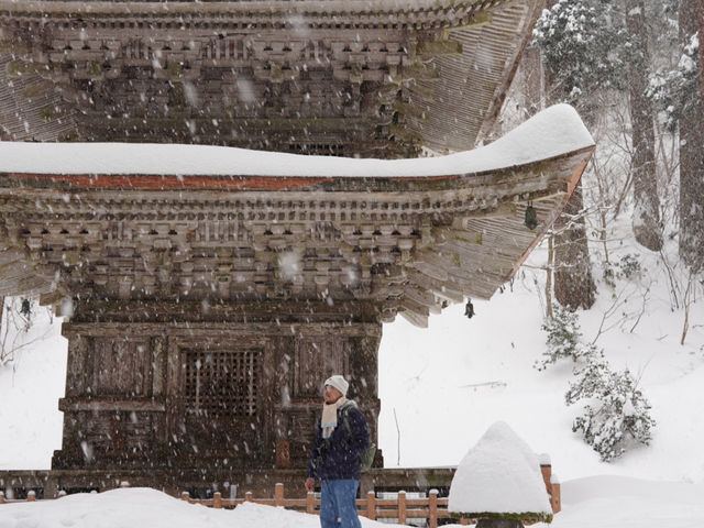 日本東北❄️踏雪尋覓羽黑山五重塔