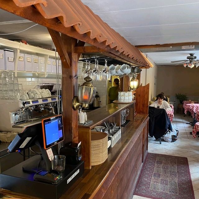 Good coffee and decent food