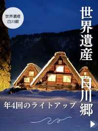 【世界遺産🌎白川郷】1度は訪れたい！年4回のライトアップ✨
