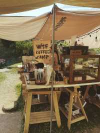 WTF Coffee Camp เป็นคาเฟ่สไตล์แคมป์ปิ้ง