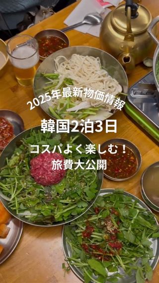 コスパ重視🇰🇷韓国2泊3日でかかった費用💶