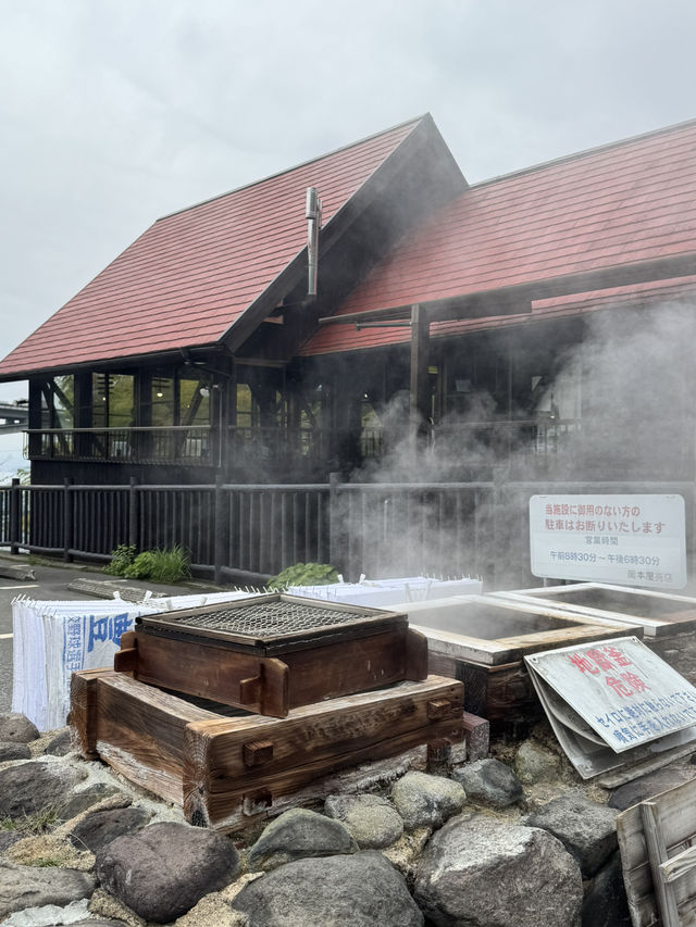 【大分旅行】別府の湯けむりを見ながら、地獄蒸したまごサンドを食べられるお店🥚