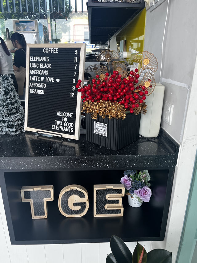 Sweet Sips & Silky Treats: A Chill Stop at Two Good Elephants Café, Sitiawan