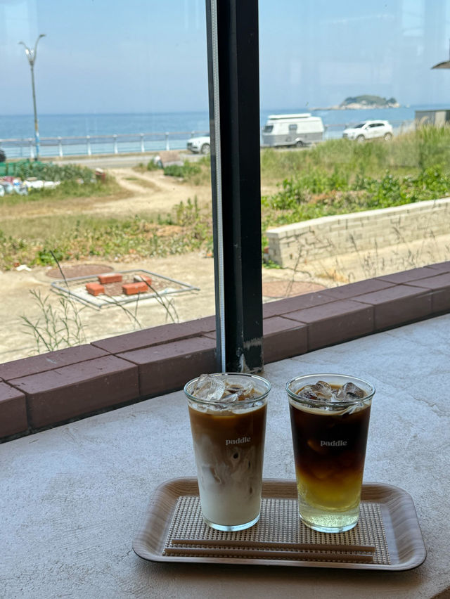 💕💙고성 신상카페 오션뷰 감성 카페 패들 🧡