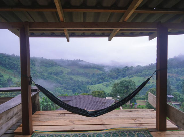 แม่จอกเดอกว่าฉ่าโอมสเตย์ อ.แม่แตง จ.เชียงใหม่