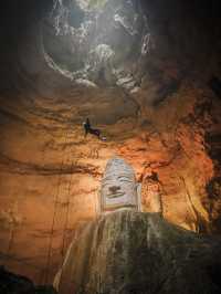 Hanging high in Chongqing at Tianyan Cave