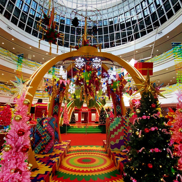 Colourful festive décor at Penang Queensbay